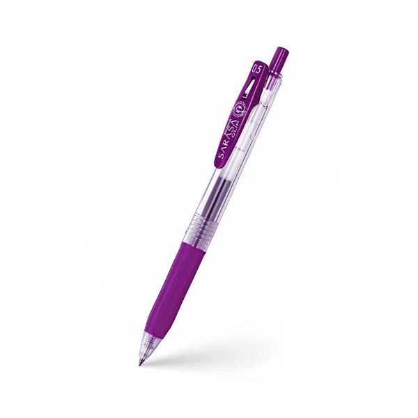 ΣΤΥΛΟ SARASA CLIP PEN PURPLE 0.5mm ΜΕ ΚΟΥΜΠΙ ΜΩΒ ZEBRA