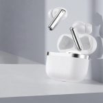 WIRELESS EARPHONES - BLUETOOTH 5.3 ΜΕ ACTIVE NOISE CANCELLATION & 6 MIC ENC - WHITE ANC TWS ULTRA1 DEVIA