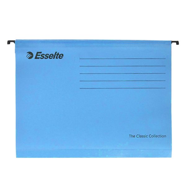 ΚΡΕΜΑΣΤΟΣ ΦΑΚΕΛΟΣ ΕΜΙΣΧΥΜΕΝΟΣ 24x33 A4 ΜΠΛΕ ESSELTE