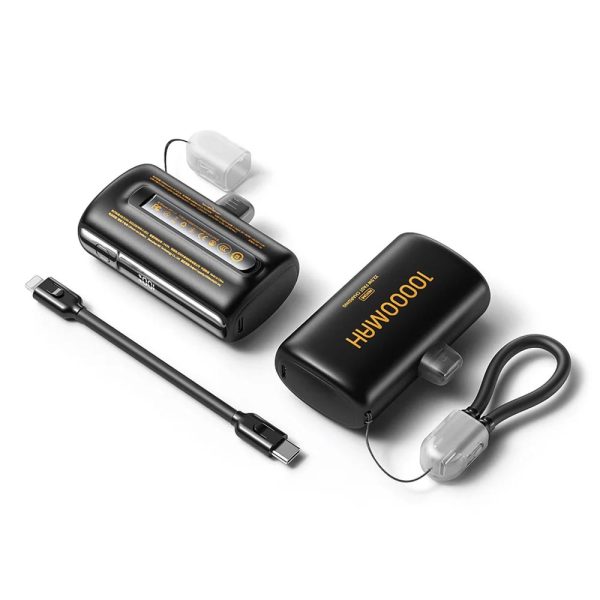 POWERBANK 10000MAH PD 22.5W ΜΑΥΡΟ ΤΑΧΕΙΑ ΦΟΡΤΙΣΗ ΜΕ ΕΝΣΩΜΑΤΩΜΕΝΟ ΚΑΛΩΔΙΟ WP-113 BLACK WEKOME