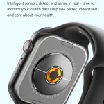 SMARTWATCH ΑΣΗΜΙ 2.01" HD ΟΘΟΝΗ & ΠΡΟΗΓΜΕΝΗ ΠΑΡΑΚΟΛΟΥΘΗΣΗ ΥΓΕΙΑΣ WH-08 SILVER WEKOME - Image 4