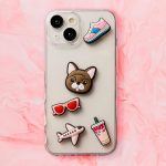 ΑΥΤΟΚΟΛΛΗΤΑ 3D STICKERS ΣΕΤ 5 ΤΕΜΑΧΙΩΝ ΣΧΕΔΙΑ ΑΝΑΓΛΥΦΑ CUTE PINK TFO