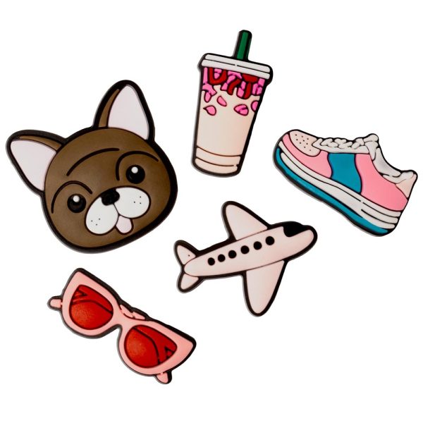 ΑΥΤΟΚΟΛΛΗΤΑ 3D STICKERS ΣΕΤ 5 ΤΕΜΑΧΙΩΝ ΣΧΕΔΙΑ ΑΝΑΓΛΥΦΑ CUTE PINK TFO