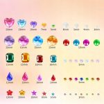 ΑΥΤΟΚΟΛΛΗΤΑ ΔΙΑΜΑΝΤΑΚΙΑ 3D - 12 ΦΥΛΛΑ RHINESTONE & PEARL STICKERS DIROX - Image 5
