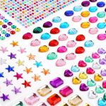 ΑΥΤΟΚΟΛΛΗΤΑ ΔΙΑΜΑΝΤΑΚΙΑ 3D - 12 ΦΥΛΛΑ RHINESTONE & PEARL STICKERS DIROX