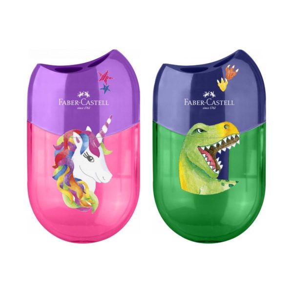 ΔΙΠΛΗ ΞΥΣΤΡΑ ΒΑΡΕΛΑΚΙ APPLE – ΣΧΕΔΙΑ UNICORN / DINOSAUR (183551) FABER-CASTELL