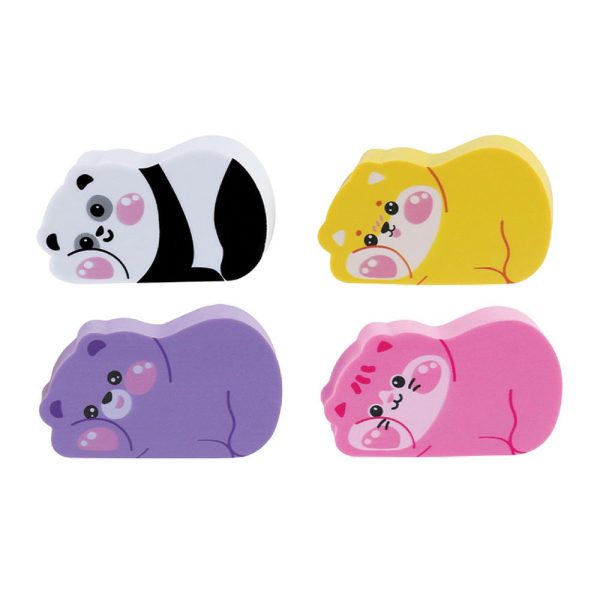 ΓΟΜΑ ΧΡΩΜΑΤΙΣΤΗ ΜΕ ΣΧΕΔΙΟ ΖΩΑΚΙΑ PVC FREE BOUNCE BUDDIES - KR980108 KEYROAD