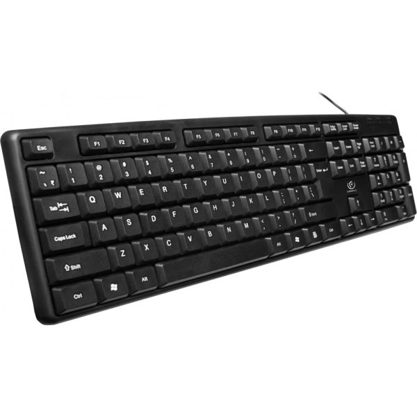 ΠΛΗΚΤΡΟΛΟΓΙΟ ΕΝΣΥΡΜΑΤΟ FULL-SIZE – ΑΔΙΑΒΡΟΧΟ USB (104 ΠΛΗΚΤΡΑ) UNO REBELTEC
