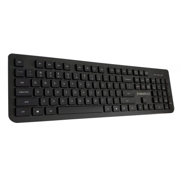 ΠΛΗΚΤΡΟΛΟΓΙΟ ΕΝΣΥΡΜΑΤΟ FULL-SIZE ULTRA THIN – USB (US LAYOUT) SPIRO REBELTEC
