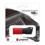 ΣΤΙΚΑΚΙ ΜΝΗΜΗΣ USB 3.2 GEN 1 DATATRAVELER EXODIA M DTXM 128GB RED/BLACK KINGSTON