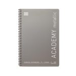 ΤΕΤΡΑΔΙΟ ΣΠΙΡΑΛ ΤΡΙΩΝ 3 ΘΕΜΑΤΩΝ 17x24 B5 ACADEMIC METALLIC ΤΥΠΟΤΡΑΣΤ - Image 5