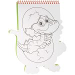 ΜΠΛΟΚ ΖΩΓΡΑΦΙΚΗΣ STICKER COLOURING BOOK ΜΕ ΣΠΙΡΑΛ 19Φ. ΣΧΕΔΙΟ ΔΕΙΝΟΣΑΥΡΟΣ & ΑΥΤΟΚΟΛΛΗΤΑ STYLEX