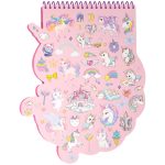 ΜΠΛΟΚ ΖΩΓΡΑΦΙΚΗΣ STICKER COLOURING BOOK ΜΕ ΣΠΙΡΑΛ 19Φ. ΣΧΕΔΙΟ UNICORN & ΑΥΤΟΚΟΛΛΗΤΑ STYLEX