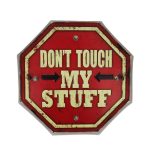 ΦΩΤΙΣΤΙΚΟ ΔΙΑΚΟΣΜΗΤΙΚΟ RETRO METAL SIGN LED DON'T TOUCH MY STUFF FOREVER LIGHT