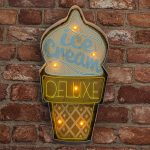 ΦΩΤΙΣΤΙΚΟ ΔΙΑΚΟΣΜΗΤΙΚΟ RETRO METAL SIGN LED ICE CREAM FOREVER LIGHT