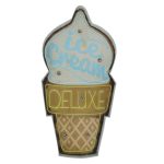 ΦΩΤΙΣΤΙΚΟ ΔΙΑΚΟΣΜΗΤΙΚΟ RETRO METAL SIGN LED ICE CREAM FOREVER LIGHT