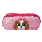 ΚΑΣΕΤΙΝΑ ΔΙΠΛΗ ΣΧΟΛΙΚΗ DOG WITH PINK BOW 2 ΘΗΚΕΣ DIAKAKIS IMPORTS TEAM MUST