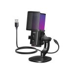 ΜΙΚΡΟΦΩΝΟ ΕΠΙΤΡΑΠΕΖΙΟ COMPUTER MICROPHONE USB-C 24-BIT/96KHZ RGB BLACK CM581 UGREEN