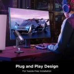 ΜΙΚΡΟΦΩΝΟ ΕΠΙΤΡΑΠΕΖΙΟ GAMING USB MICROPHONE WITH RGB LIGHTS 24-BIT/96KHZ (35629) BLACK CM769 UGREEN