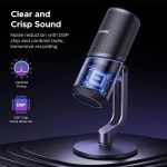 ΜΙΚΡΟΦΩΝΟ ΕΠΙΤΡΑΠΕΖΙΟ GAMING USB MICROPHONE WITH RGB LIGHTS 24-BIT/96KHZ (35629) BLACK CM769 UGREEN