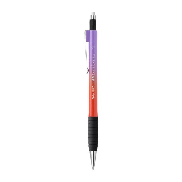 ΜΟΛΥΒΙ ΜΗΧΑΝΙΚΟ ΜΕ ΓΟΜΑ GRIP 1347 FLOW PASTEL BLUSHING SKY BUZZING BLUE PUNCHY MELON 0.7mm FABER CASTELL