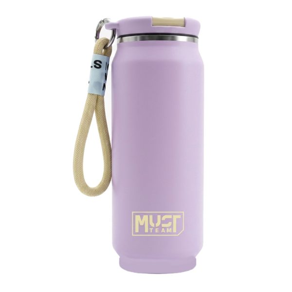 ΠΑΓΟΥΡΙ ΘΕΡΜΟΣ 500ML - ΑΝΟΞΕΙΔΩΤΟ ΜΩΒ ΠΑΣΤΕΛ TEAM MUST