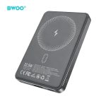 POWER BANK 10000mAh 22.5W ΜΕ ΑΣΥΡΜΑΤΗ ΦΟΡΤΙΣΗ 15W DARK BO-P82 BWOO