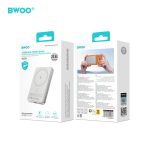POWER BANK 10000mAh 22.5W ΜΕ ΑΣΥΡΜΑΤΗ ΦΟΡΤΙΣΗ 15W LIGHT GREY BO-P82 BWOO