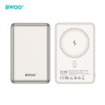 POWER BANK 10000mAh 22.5W ΜΕ ΑΣΥΡΜΑΤΗ ΦΟΡΤΙΣΗ 15W LIGHT GREY BO-P82 BWOO