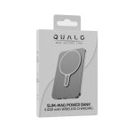 POWER BANK 5000mAh 20W MAGSAFE COMPATIBLE GRAY SLIM-MAG QMPB5-20-18 QUALO