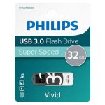 ΣΤΙΚΑΚΙ ΜΝΗΜΗΣ SUPER SPEED USB 3.0 FLASH DRIVE 32GB GREY VIVID EDITION PHILIPS