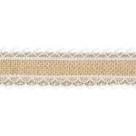ΚΟΡΔΕΛΑ ΛΙΝΑΤΣΑ ΜΕ ΛΕΥΚΗ ΔΑΝΤΕΛΑ 4CM X 5M (TJ3-4) PARTYDECO