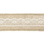ΚΟΡΔΕΛΑ ΛΙΝΑΤΣΑ ΜΕ ΛΕΥΚΗ ΔΑΝΤΕΛΑ 5CM X 5M (TJ1) PARTYDECO