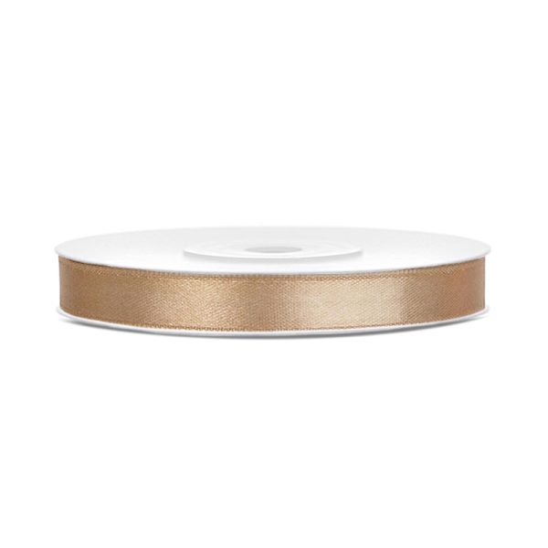 ΚΟΡΔΕΛΑ ΣΑΤΕΝ LIGHT GOLD 6MM X 25M (TS6-019J) PARTYDECO