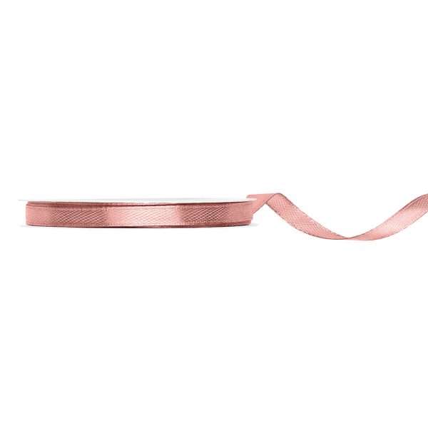 ΚΟΡΔΕΛΑ ΣΑΤΕΝ ΣΑΠΙΟ ΜΗΛΟ DUSTY ROSE 6MM X 25M (TS6-018BR) PARTYDECO