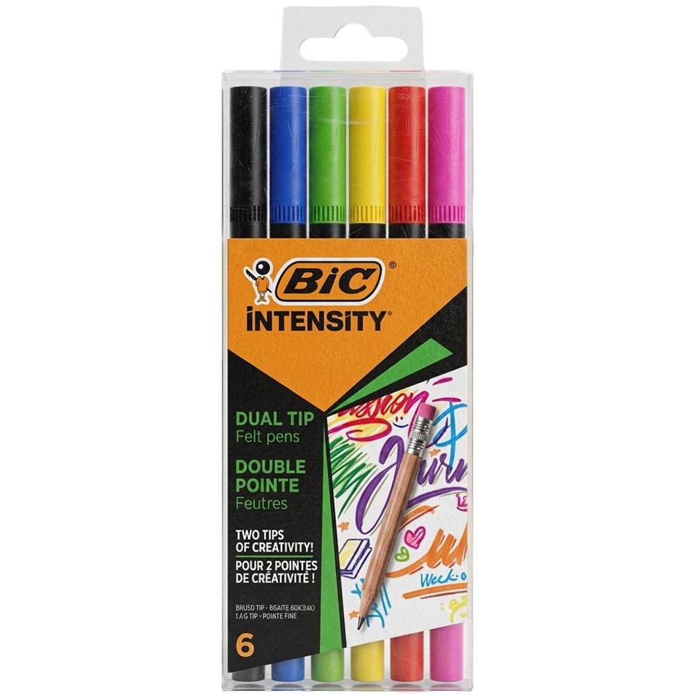 markadoroi-me-dyo-mytes-intensity-dual-tip-6-chromata-bic ΜΑΡΚΑΔΟΡΟΙ ΜΕ ΔΥΟ ΜΥΤΕΣ INTENSITY DUAL TIP 6 ΧΡΩΜΑΤΑ BIC