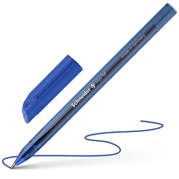ΣΤΥΛΟ ΔΙΑΡΚΕΙΑΣ ΜΕ ΚΑΠΑΚΙ VIZZ M BLUE ΜΠΛΕ SCHNEIDER