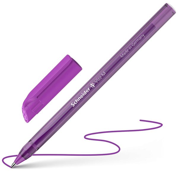 ΣΤΥΛΟ ΔΙΑΡΚΕΙΑΣ ΜΕ ΚΑΠΑΚΙ VIZZ M VIOLET ΜΟΒ SCHNEIDER