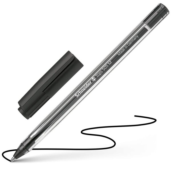 ΣΤΥΛΟ ΔΙΑΡΚΕΙΑΣ TOPS 505 M BLACK ΜΑΥΡΟ SCHNEIDER