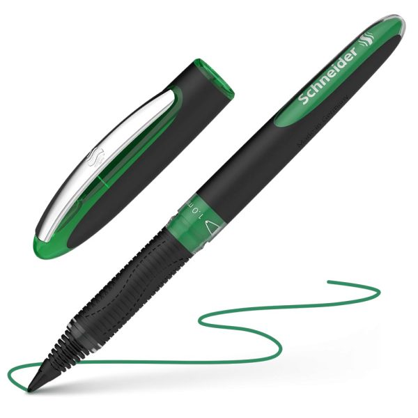 ΣΤΥΛΟ ROLLERBALL ΜΕ ΚΑΠΑΚΙ ONE SIGN PEN 0.8 MM ΠΡΑΣΙΝΟ GREEN SCHNEIDER
