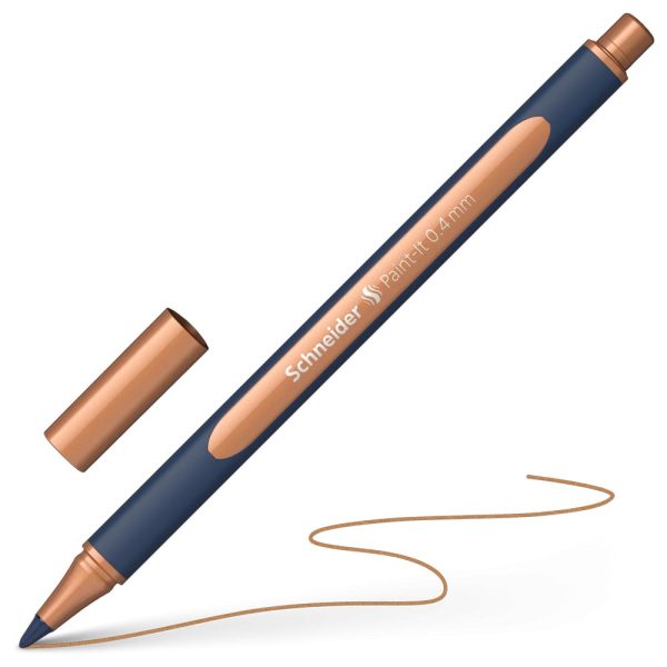 ΣΤΥΛΟ ROLLERBALL ΜΕ ΚΑΠΑΚΙ PAINT-IT 050 METALLIC 0.4 MM COPPER ΧΑΛΚΙΝΟ SCHNEIDER