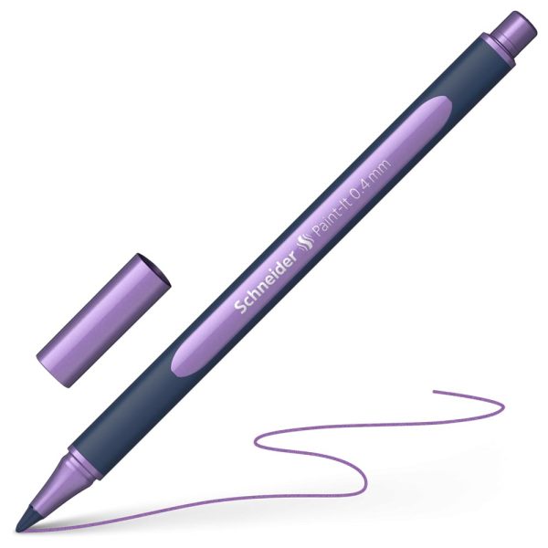 ΣΤΥΛΟ ROLLERBALL ΜΕ ΚΑΠΑΚΙ PAINT-IT 050 METALLIC 0.4 MM FROSTED VIOLET ΜΩΒ SCHNEIDER
