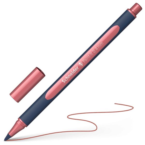 ΣΤΥΛΟ ROLLERBALL ΜΕ ΚΑΠΑΚΙ PAINT-IT 050 METALLIC 0.4 MM VINTAGE RED ΚΟΚΚΙΝO SCHNEIDER