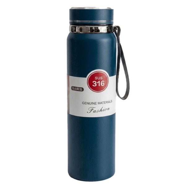 ΘΕΡΜΟΣ ΑΝΟΞΕΙΔΩΤΟΣ 1000ML ΜΕ ΛΟΥΡΑΚΙ – ΜΠΛΕ HOMIE