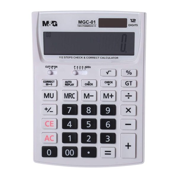 ΑΡΙΘΜΟΜΗΧΑΝΗ ΓΡΑΦΕΙΟΥ 12 ΨΗΦΙΩΝ CHECK & CORRECT (MGC-01) ADG98759 M&G