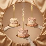 CAKE FOUNTAINS ΦΟΝΤΑΝΑ ΤΟΥΡΤΑΣ ΧΡΥΣΗ 18cm (FT4-18-1) PARTYDECO