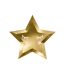 ΧΑΡΤΙΝΑ ΠΙΑΤΑ ΑΣΤΕΡΙ LITTLE STAR 27cm ΧΡΥΣΑ (6 ΤΕΜ) PARTYDECO