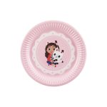 ΧΑΡΤΙΝΑ ΠΙΑΤΑ ΓΛΥΚΟΥ GABBY'S DOLLHOUSE MIX 18cm (6 ΤΕΜ) PARTYDECO