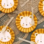 ΧΑΡΤΙΝΑ ΠΙΑΤΑ ΛΙΟΝΤΑΡΑΚΙ LEO 18cm (6 ΤΕΜ) PARTYDECO