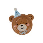 ΧΑΡΤΙΝΑ ΠΙΑΤΑ ΣΧΗΜΑ ΑΡΚΟΥΔΑΚΙ TEDDY BEAR MIX 21x23cm (6 ΤΕΜ) PARTYDECO